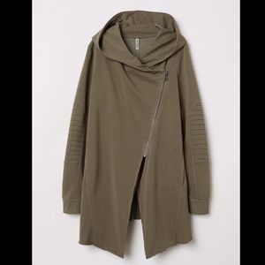 NWOT H&M Divided Hooded Sweatshirt Cardigan size L